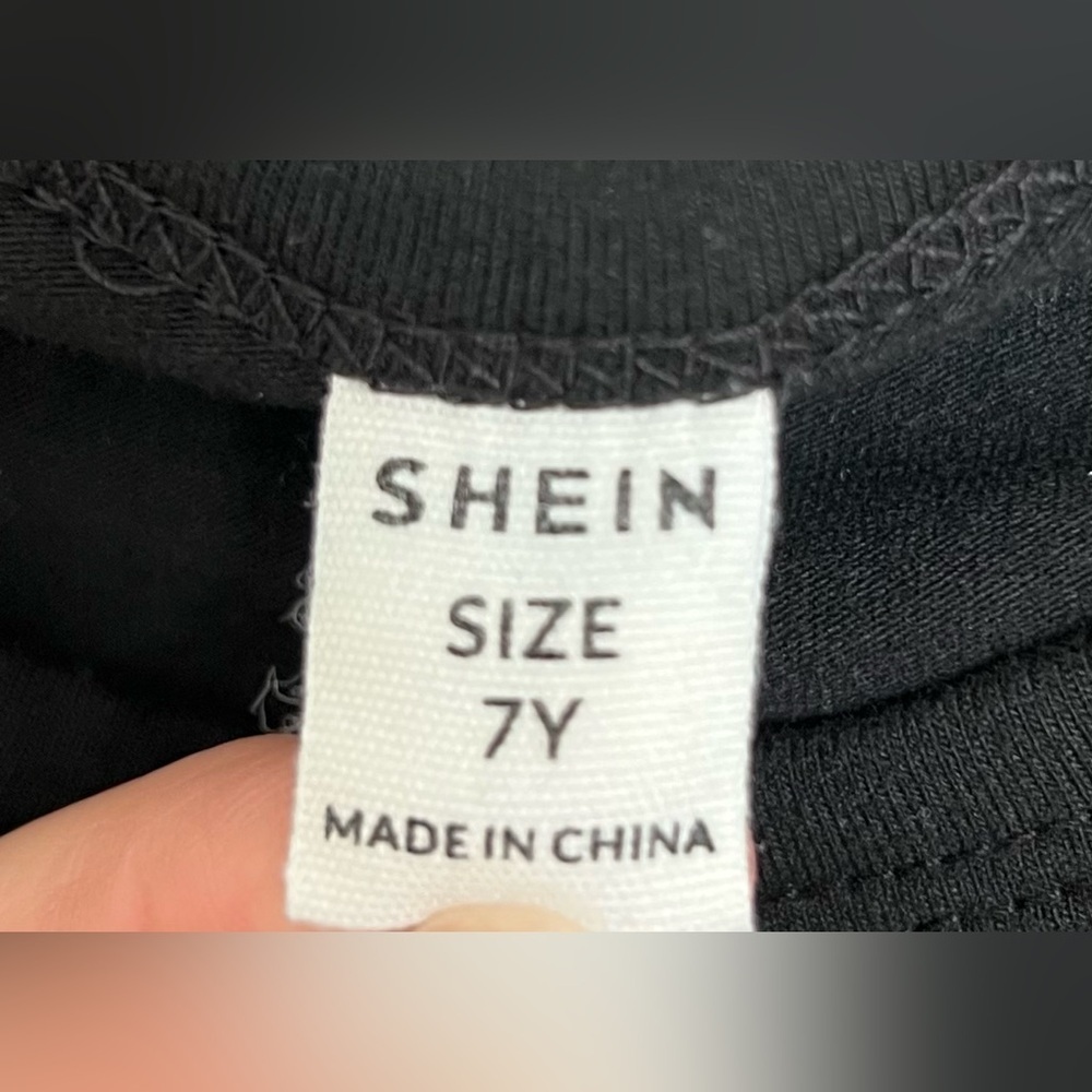 SHEIN Kids Black “In My Kindergarten Era” Graphic Tee – Size 7Y - Picture 4 of 4